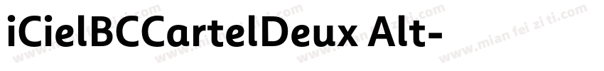 iCielBCCartelDeux Alt字体转换